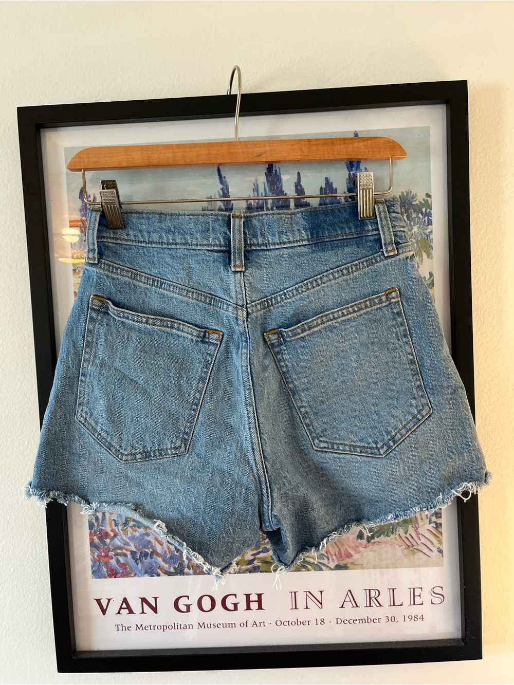 Abercrombie & Fitch 90s Relaxed Cutoff Shorts High Rise Denim Size 2/26 - Picture 4 of 6